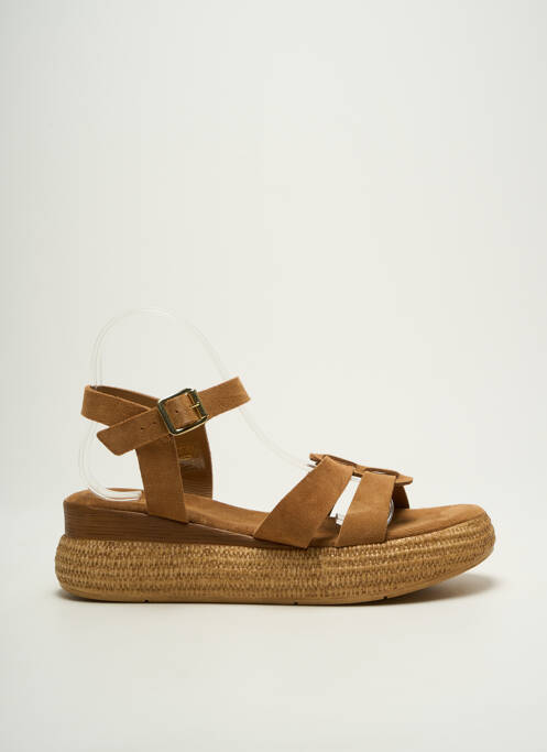 Sandale/Pantofi decupați maro REQINS femeie