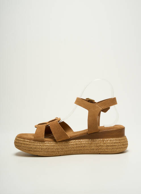 Sandale/Pantofi decupați maro REQINS femeie