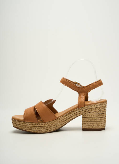 Sandale/Pantofi decupați maro ALIWELL femeie