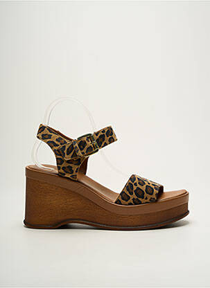 Sandale/Pantofi decupați maro REQINS femeie