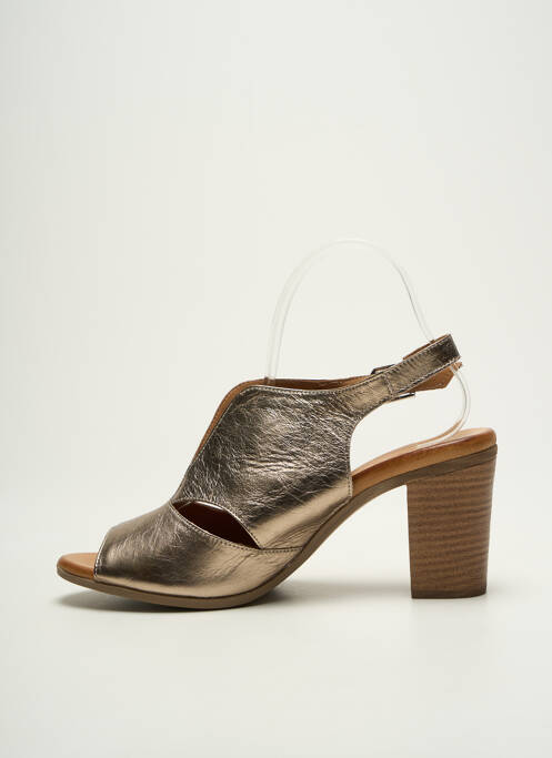 Sandale/Pantofi decupați auriu COCO ET ABRICOT femeie