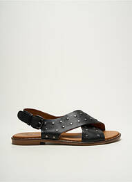 Sandale/pantofi decupați chiquet toc plat până la 3 cm negru COCO ET ABRICOT femeie