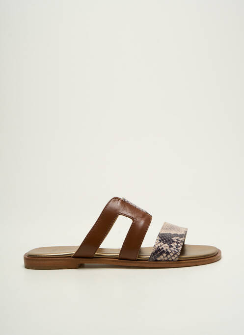 Mulete/Saboți maro NIMAL femeie