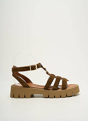 Sandale/Pantofi decupați maro SMS femeie