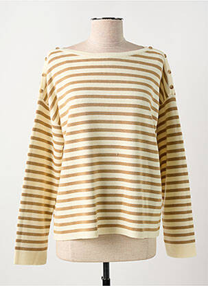 Pulover bej GRACE & MILA femeie