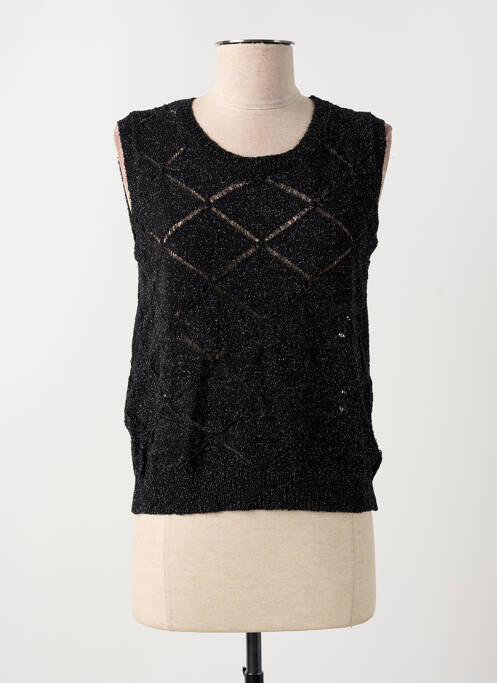 Top negru SEE U SOON femeie