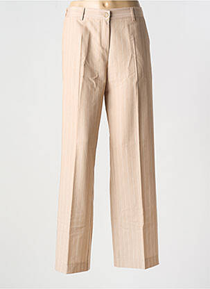 Pantalon drept elasticitate mărime normală bej PAKO LITTO femeie