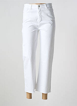 Pantalon 7/8 alb BISCOTE femeie