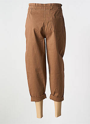 Pantalon 7/8 elasticitate mărime normală maro PAKO LITTO femeie