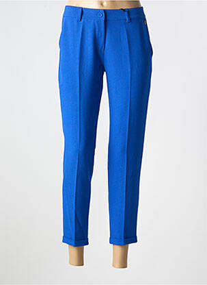 Pantalon 7/8 elasticitate mărime normală albastru PAKO LITTO femeie