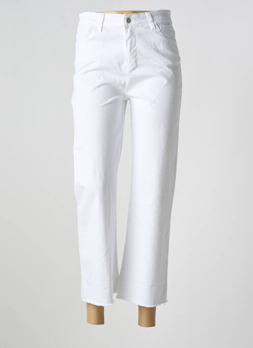 Pantalon 7/8 alb BISCOTE femeie