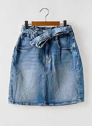 Fustă midi albastru LE TEMPS DES CERISES fată