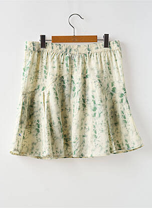 Fustă pantaloni scurți țesătură crep verde LE TEMPS DES CERISES fată