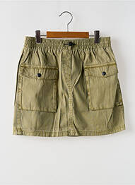 Fustă scurtă croială dreaptă verde GUESS fille