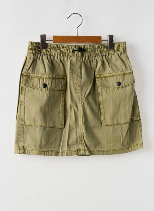 Fustă scurtă verde GUESS fată