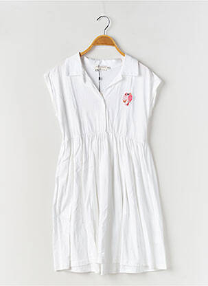 Rochie midi mâneci scurte mâneci scurte alb MINI MOLLY BY MOLLY BRAKEN fată