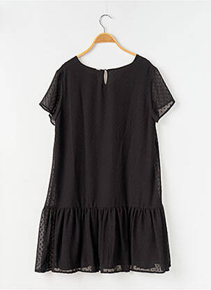 Rochie midi mâneci scurte mâneci scurte negru WAY (WAY ARE YOU) BY IKKS fată