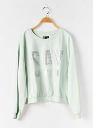Hanorac țesătură jersey mâneci lungi verde WAY (WAY ARE YOU) BY IKKS fille