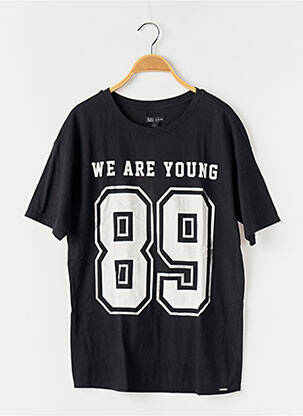 Tricou negru IKKS fată