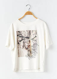 Tricou elasticitate mâneci scurte bej WAY (WAY ARE YOU) BY IKKS fată