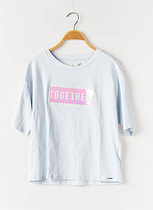 Tricou elasticitate mâneci scurte albastru WAY (WAY ARE YOU) BY IKKS fată