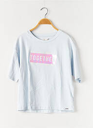 Tricou elasticitate mâneci scurte albastru WAY (WAY ARE YOU) BY IKKS fille