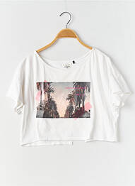 Tricou elasticitate mâneci scurte alb WAY (WAY ARE YOU) BY IKKS fată