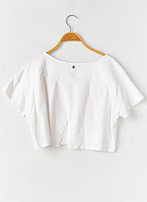 Tricou elasticitate mâneci scurte alb WAY (WAY ARE YOU) BY IKKS fată