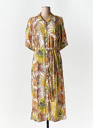 Rochie lungă mâneci scurte mâneci scurte verde GEISHA femeie