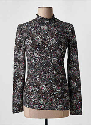 Top mâneci lungi negru GARCIA femeie
