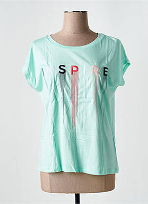 Tricou serigrafie mâneci scurte verde STREET ONE femeie