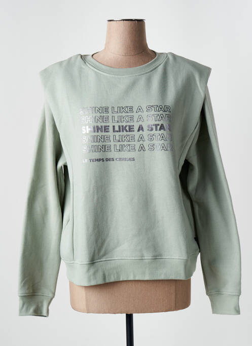 Hanorac verde LE TEMPS DES CERISES fată