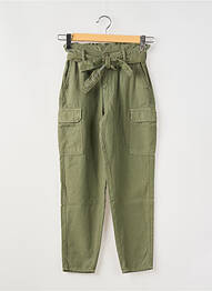 Pantalon cargo talie elastică talie elastică verde LE TEMPS DES CERISES fille