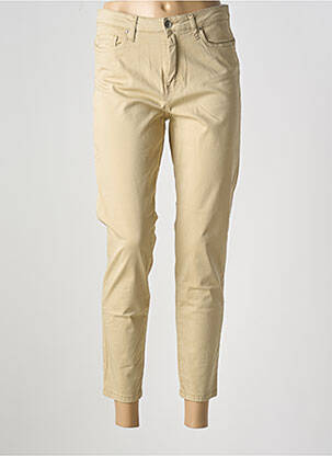 Pantalon 7/8 elasticitate mărime normală bej LCDN femeie