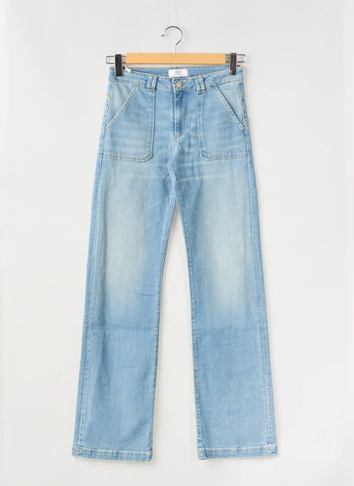 Blugi cu croială evazată albastru LE TEMPS DES CERISES fată