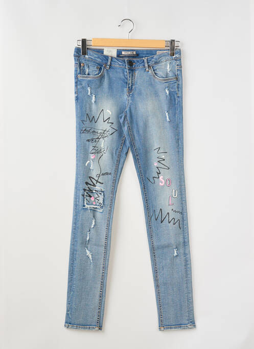 Blugi cu croială slim albastru GARCIA fată