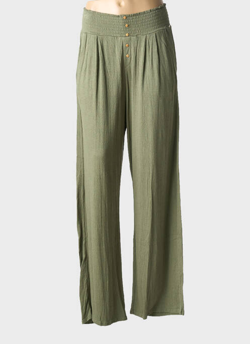 Pantalon drept verde WAY (WAY ARE YOU) BY IKKS fată