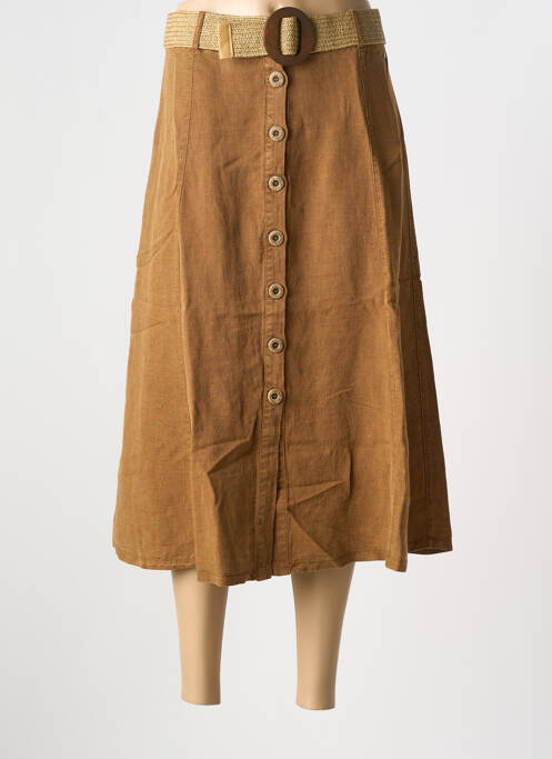 Fustă midi maro GEISHA femeie