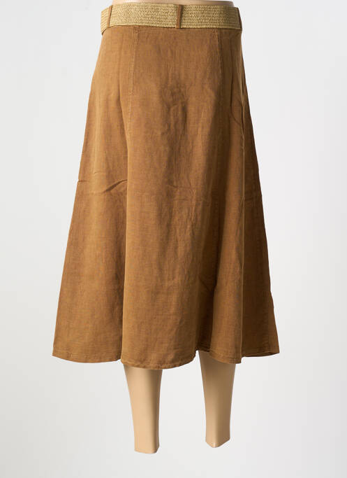 Fustă midi maro GEISHA femeie