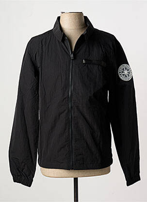 Jachetă vânt negru DOUBLEHOOD bărbat