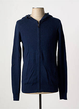 Vestă cu mâneci lungi albastru LE TEMPS DES CERISES bărbat