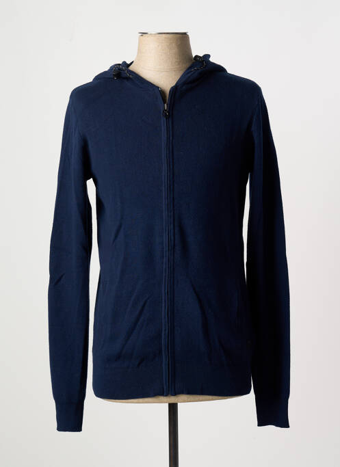 Vestă cu mâneci lungi albastru LE TEMPS DES CERISES bărbat