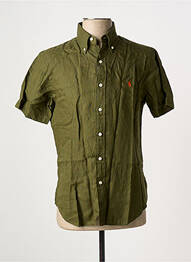 Cămașă cu mâneci scurte croială cambrată verde RALPH LAUREN homme