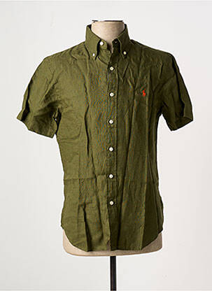Cămașă cu mâneci scurte verde RALPH LAUREN bărbat
