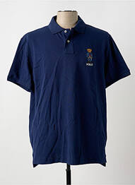 Polo elasticitate mâneci scurte albastru RALPH LAUREN homme