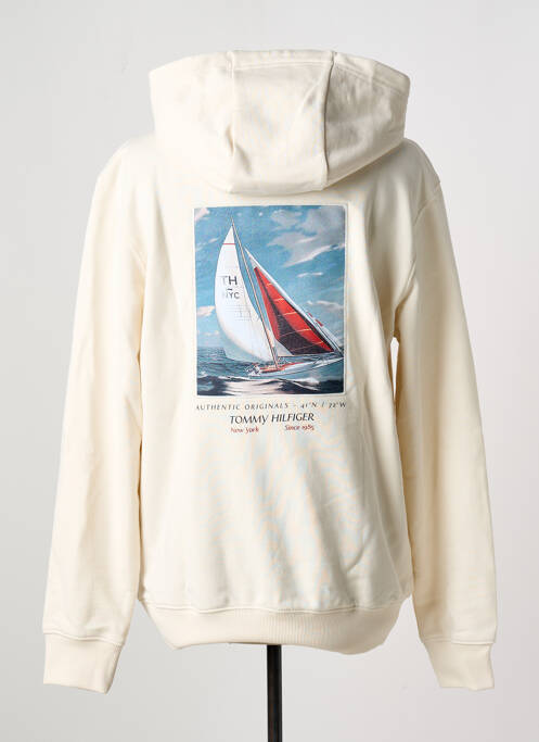 Hanorac cu glugă bej TOMMY HILFIGER bărbat