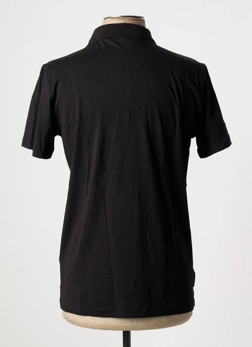 Polo negru DOUBLEHOOD bărbat