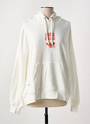 Hanorac cu glugă alb RAGWEAR femeie