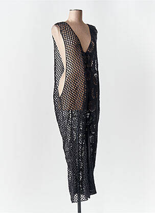 Rochie de plajă fără mâneci negru DESIGUAL femeie