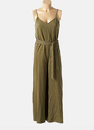 Salopetă-pantalon bretele subțiri bretele subțiri verde FREEMAN T.PORTER femme